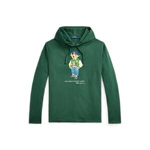 Ralph Lauren Forest Green Hoodie with Bear Design